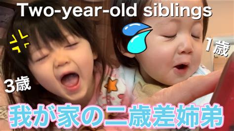 二歳差姉弟 3歳と1歳カオスな毎日3歳はもうイヤイヤ期で何を叫んでるのか理解に苦しみます Youtube