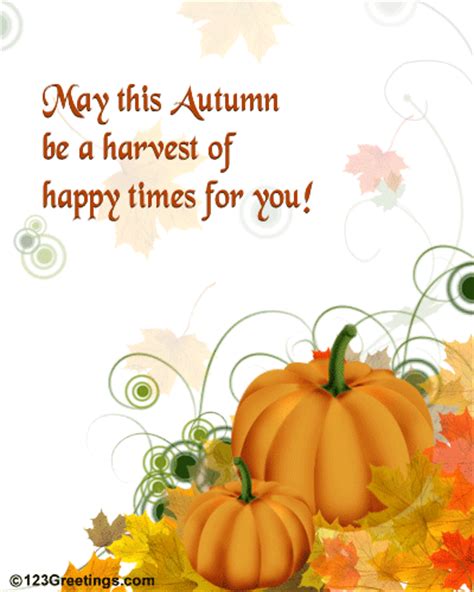 Happy Autumn Wishes Free Happy Autumn Ecards Greeting Cards 123