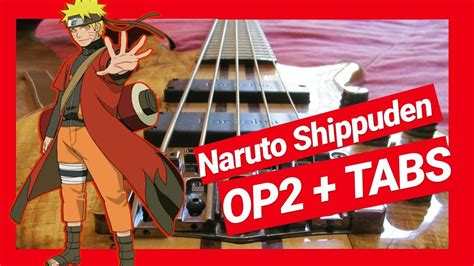 Naruto Shippuden Op 2 Bass Cover Tabs Distance Youtube