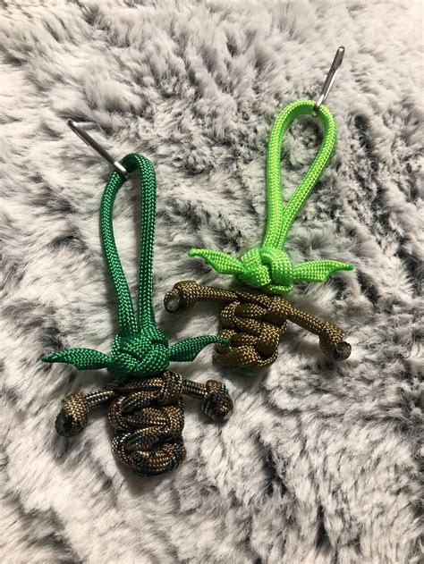 Baby Yoda Inspired Paracord Zipper Pullkeychains Etsy