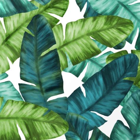 Tropical Leaves I Abstract Art Interior Art Artwork Hand Painted