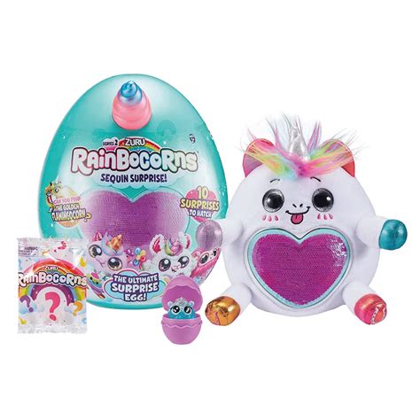 Buy Rainbocorns Sequin Surprise The Ultimate Surprise Egg White Purple Unicorn Collectible