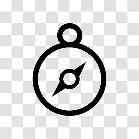 Compass Outline Vector Art Png Outline Compass Icon Isolated Compass