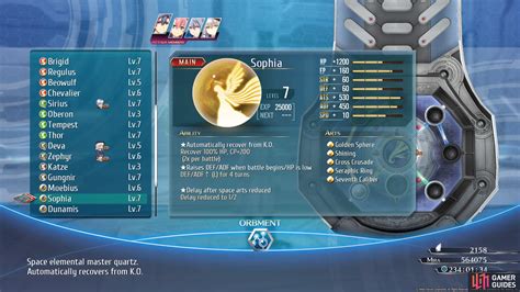 Hey guys i have some issue with bondine trophies. Space Master Quartz - Orbment - Appendix | The Legend of Heroes: Trails of Cold Steel III ...