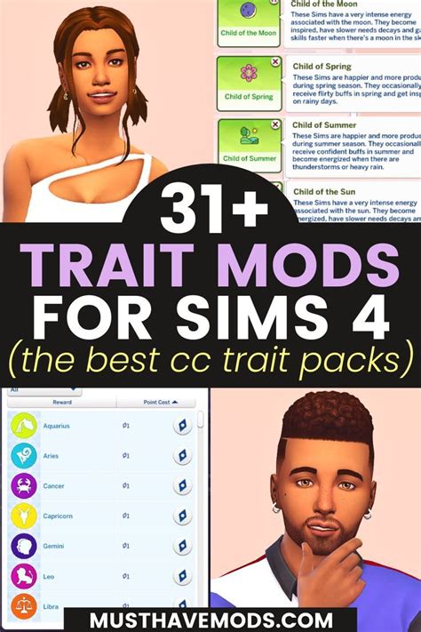 31 Sims 4 Trait Mods To Create More Unique Sims Sims 4 Traits Cc