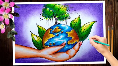 World Earth Day Poster Making World Earth Day Poster Drawing World Earth Day Drawing Easy