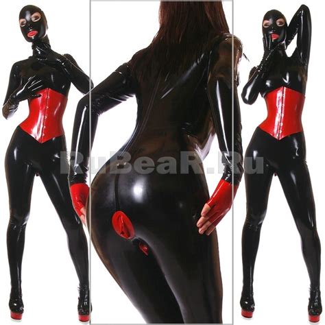 latex catsuit womens total
