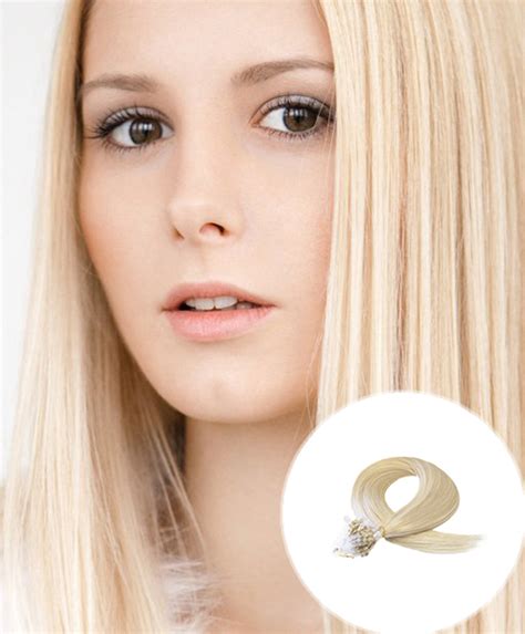 Buy Micro Loop Hair Extensions Bleach Blonde Hair 100