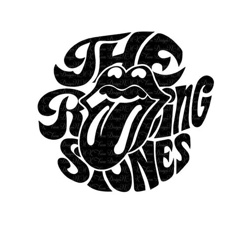 The Rolling Stones Tongue Logo Svgepspdfdxf Png Ai Etsy Graphic