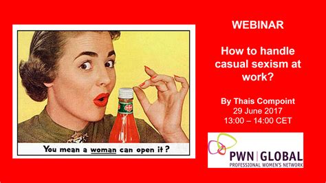 Webinar How To Handle Casual Sexism At Work D Clic International