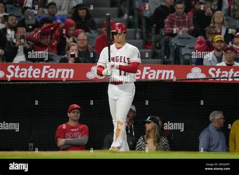 Los Angeles Angels Designated Hitter Shohei Ohtani 17 Gets A New Bat