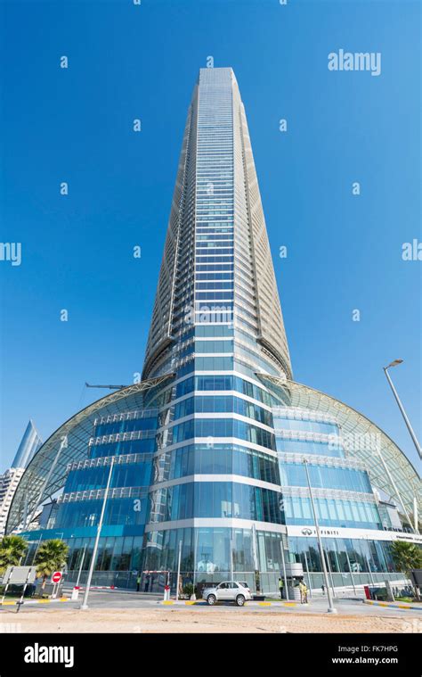 Exterior View Of The Landmark Tower In Abu Dhabi United Arab Emirates