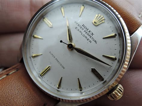 1958 Rolex Air King Explorer 5501 With White Dial And Gold Fluted Bezel