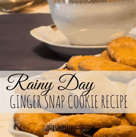 Rainy Day Ginger Snaps