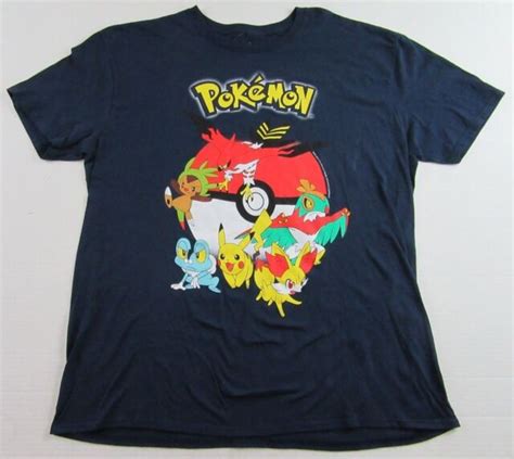 pokemon gotta catch em all pikachu souvenir dark blue t shirt size xxl nwot ebay