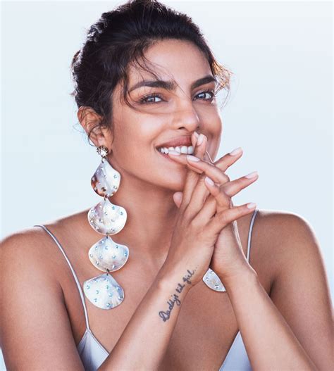 Activist Actress Priyanka Chopra Tests Shoulder Grazing Earrings Vogue