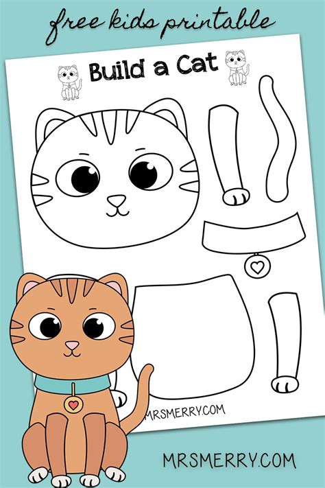 Helping kids become social heroes by helen davidson. Free Build A Cat Template - Free Printables for Kids - Mrs ...