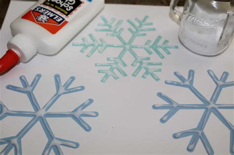 Snowflake Salt Painting A Winter Themed Project Youll