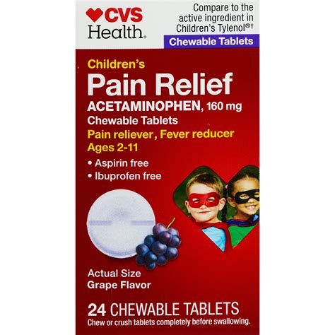 Cvs Health Childrens Acetaminophen Pain Reliever Fever Reducer