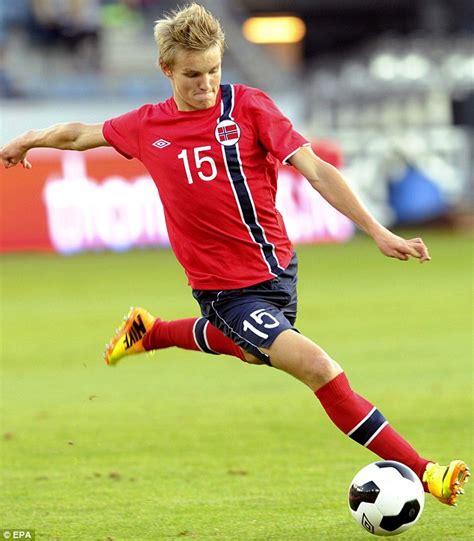 Он играет на позиции атак. Martin Odegaard, Norway's youngest-ever player at age of ...