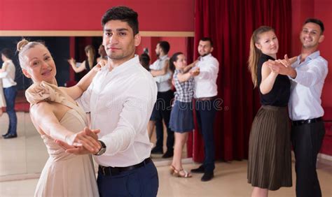 People Learning To Dance Waltz Stock Photo Image Of Coordination