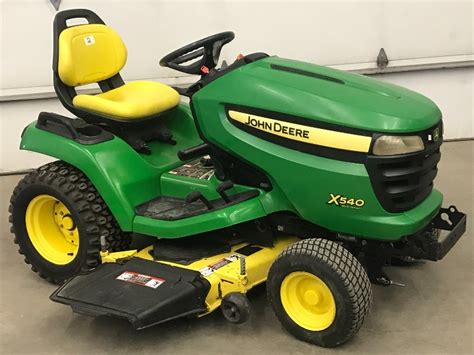 John Deere X540 Tractor August Lawn Equipment K Bid