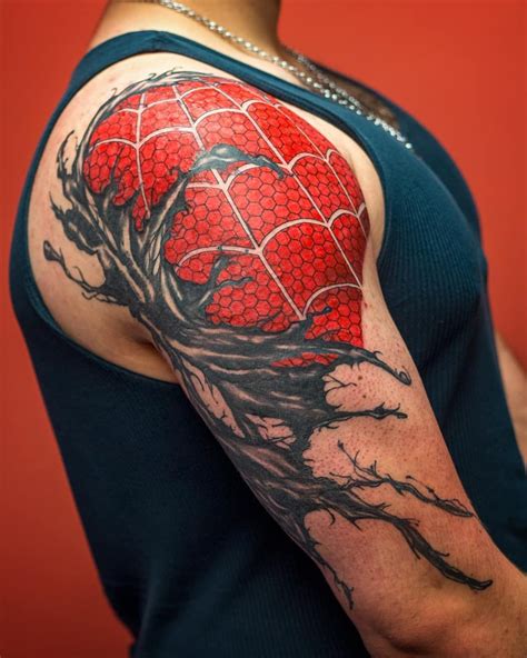 Spiderman Arm Tattoo