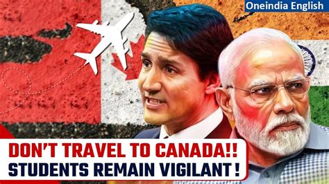 India Canada Diplomatic Row Mea Asks Citizens Travelling To Canada To Be Cautious Oneindia