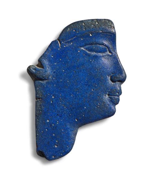 An Egyptian Blue Glass Face Inlay Ptolemaic Period Circa 332 32 B C Christie S