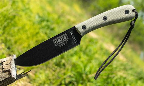 We are a small business with big numbers of knives! ESEE Knives ESEE-6HM-B Plain Edge, Modified Micarta ...