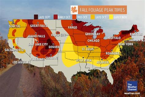 Fall Foliage Tennessee Map Weather Us Map