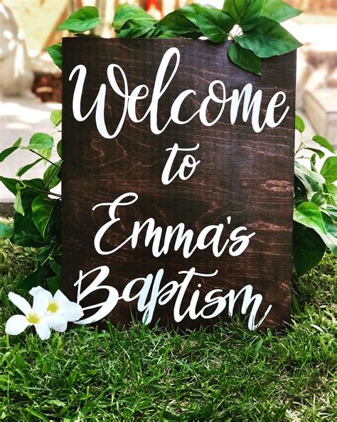 Welcome Baptism Custom Sign Baptism Girl Chalkboard Welcome Signs