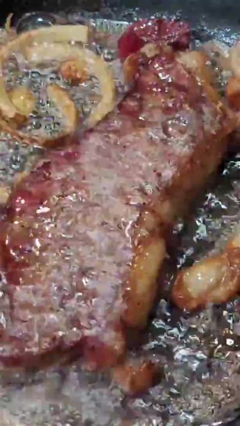 New York Strip Steak Smoked Then Reverse Seared