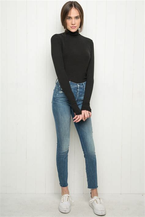 johan turtleneck top just in fashion turtleneck outfit clothes