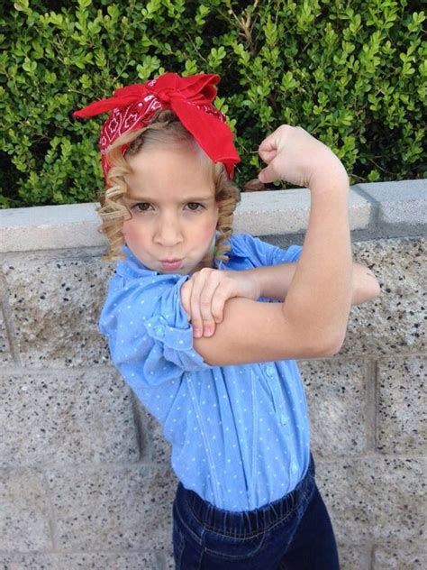 Important Historical Figure Rosie The Riveter Denim Shirt Rolled Up