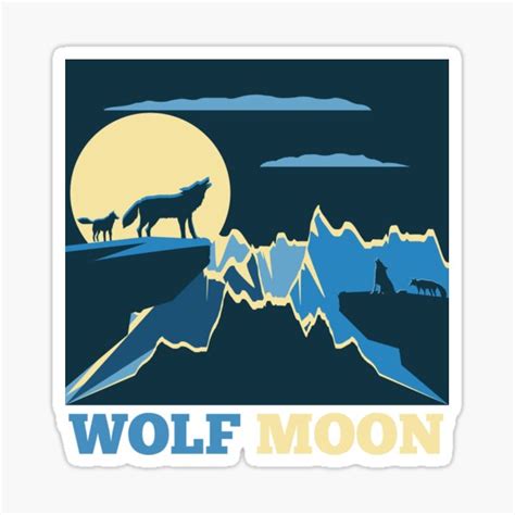 Wolf Moon Mumma Sticker For Sale By Fashionv Redbubble