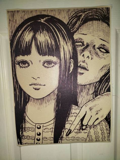 Junji Ito Collection Manga Inspired Vintage Style Poster Size Etsy