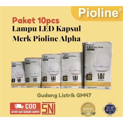 Jual PAKET 10pcs LAMPU PIOLINE ALPHA KAPSUL 5w 10w 15w 20w 30w Shopee