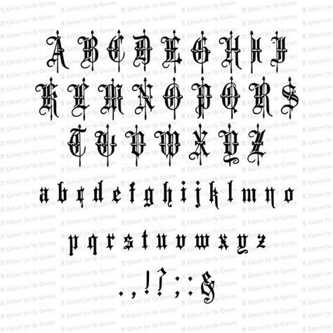 Victorian Old English Fancy Text Ornamental Installable Font Etsy In