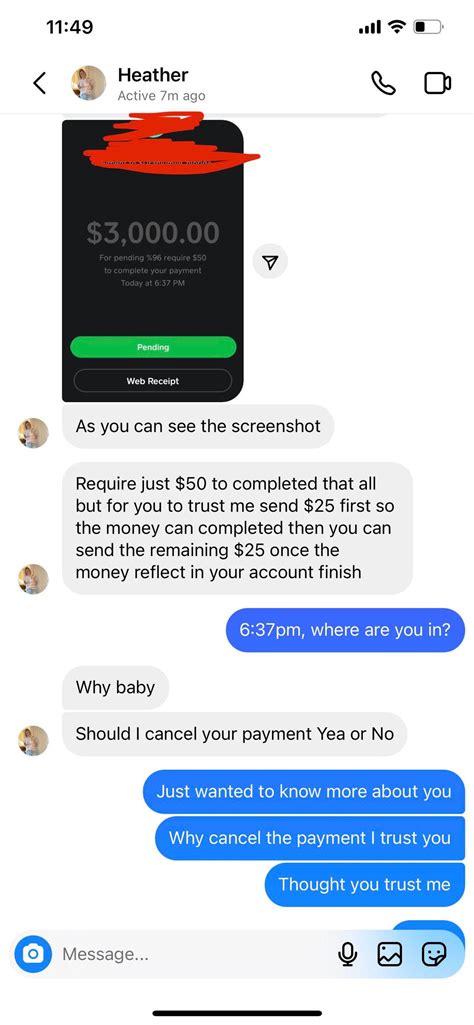 sugar mommy scam part 1 tried my hands on making a fake cashapp error screenshot r scambait