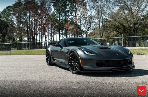 Chevrolet Corvette C7 Grand Sport Grey Vossen Hf 2 Wheel Front