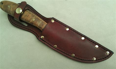 Custom Leather Knife Sheath 8″ Overall 5″ Fixed Blades Sheath14 Rmb