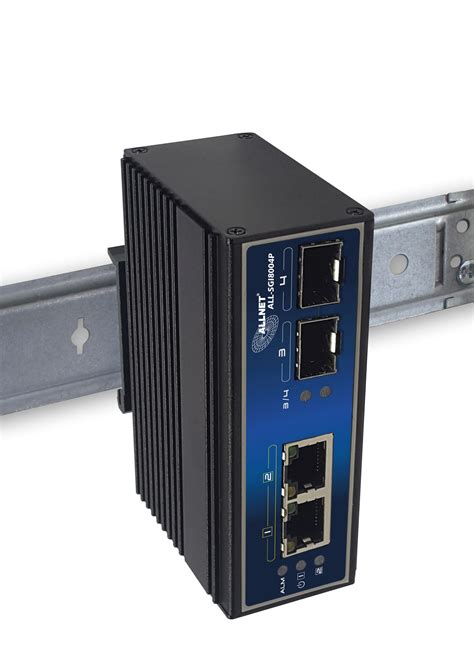 Allnet Shopde Allnet Switch Unmanaged Industrial 4 Port Gigabit 60w
