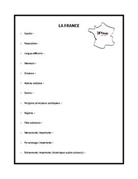 If you've tried our free french beginners' course, you might also be interested in these two free ebooks for learning french you get the original french story, and an accompanying english translation, so you can compare them line by line. France, worksheet for beginner learners of French by French rocks