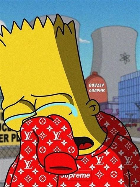 Fotos De Bart Simpson Sad Supreme X Bart Simpson Wallpaper Hd For Android Carisca Wallpaper