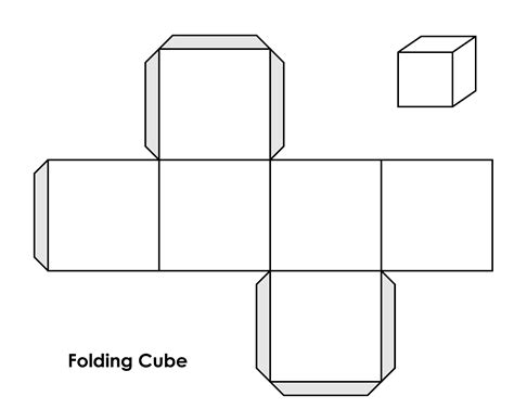 Folded Cube Templates At