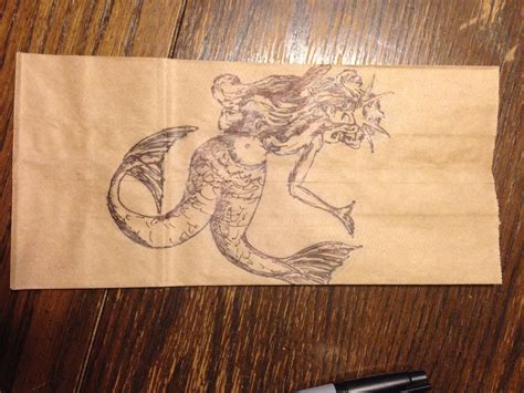 Double Tailed Mermaid Used In Starbucks Ads Sketches Art Mermaid