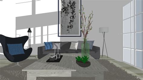 Modern Living Room 3d Warehouse