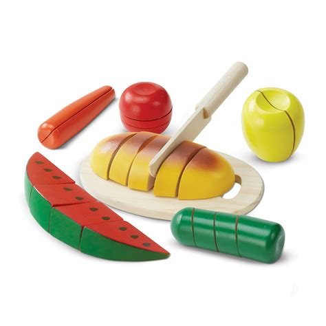 Melissa And Doug Cut And Slice Wooden Play Food 22 Pieces