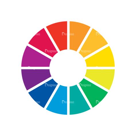 Color Wheel Vector Set Vector Color Wheel Designious